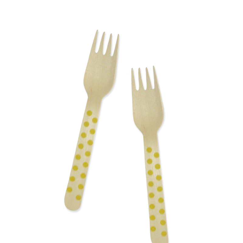 Fork - Polka Yellow